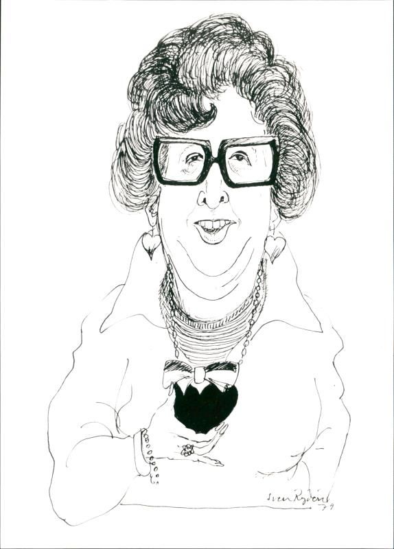 Eva Åsbrink, politician - Vintage Photograph