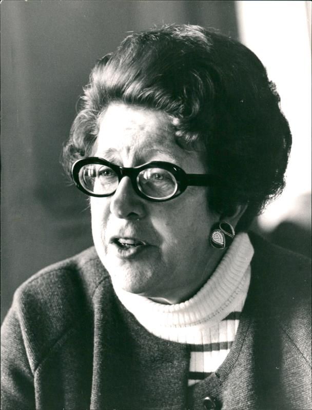 Eva Åsbrink, politician - Vintage Photograph