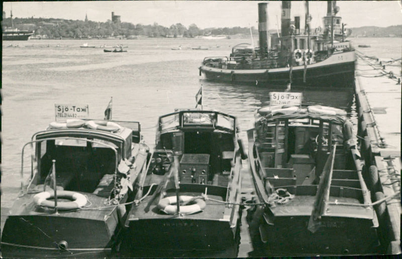 Archipelago boats - Vintage Photograph