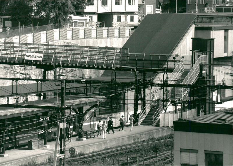 New Railway station - Vintage Photograph