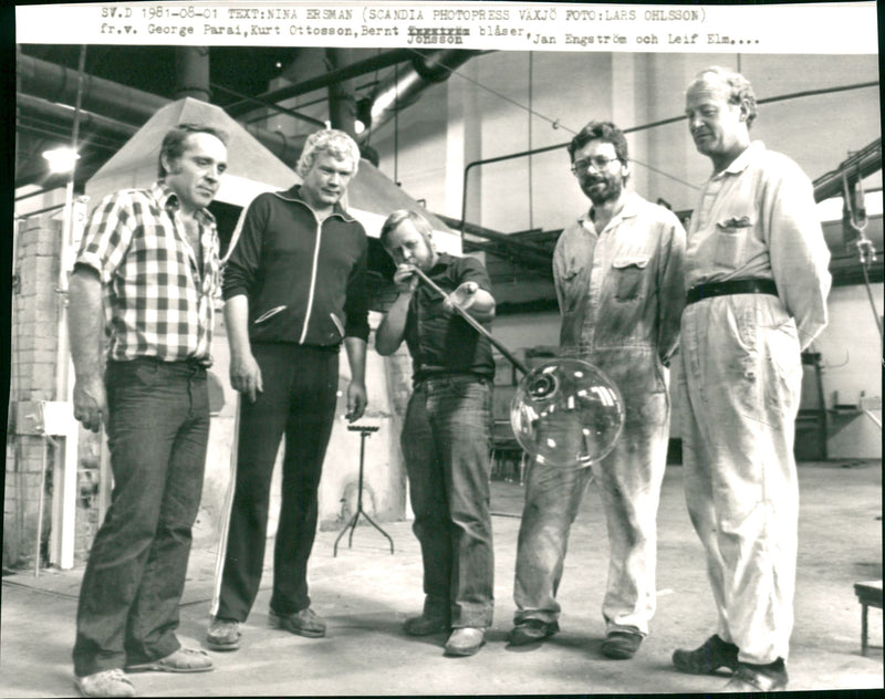 Skruv Glass Factory - Vintage Photograph