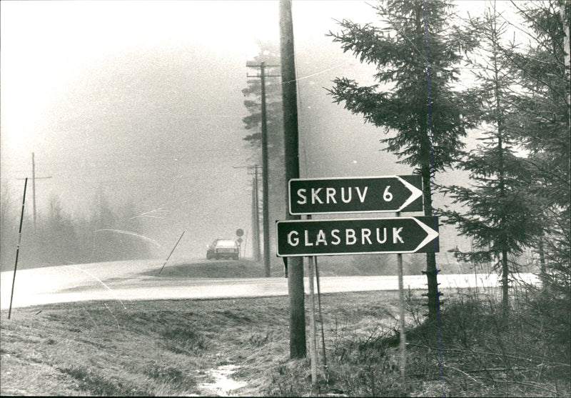 Skruv Glass Factory - Vintage Photograph