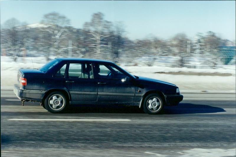 Volvo cars in action - Vintage Photograph