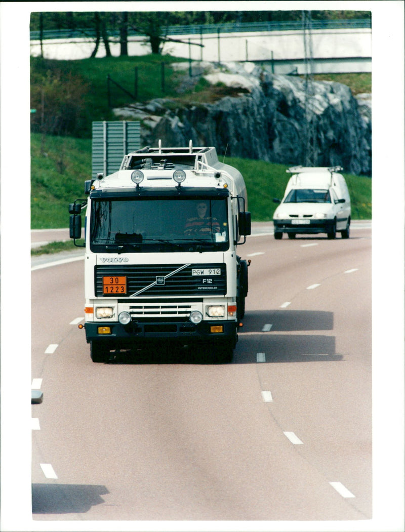 Volvo Load picture on the road - Vintage Photograph