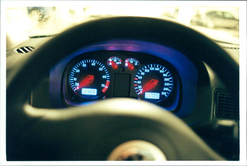 Volkswagen Golf dashboard - Vintage Photograph