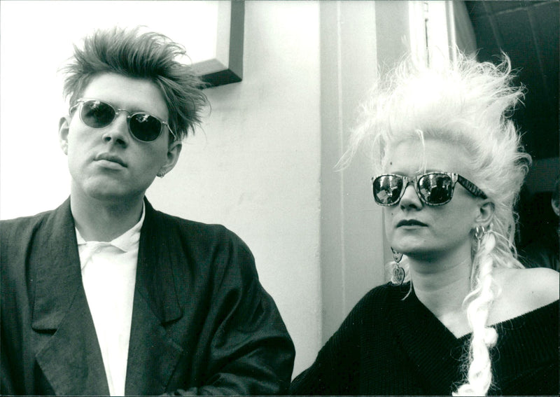 Pop band The Thompson Twins - Vintage Photograph