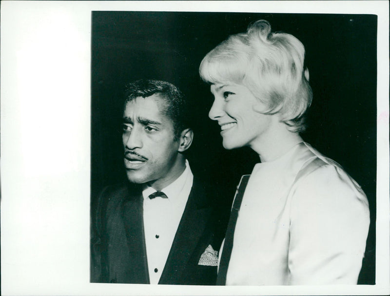 Sammy David Jnr and May Britt Wilkens at the premiere of "Long Day's Journey Into Night" - Vintage Photograph