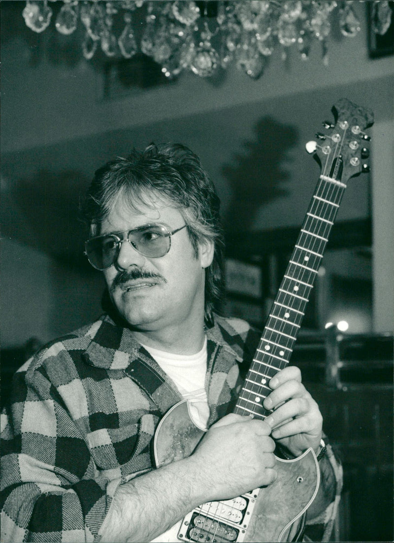 Rolf Wikstrom, Musician at Hard Rock Cafe - Vintage Photograph