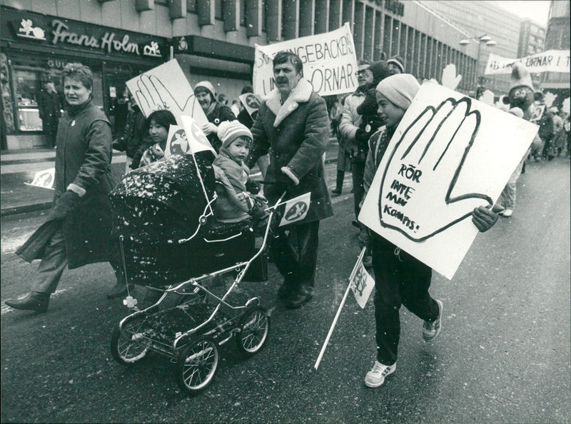 Stockholm demonstration - Vintage Photograph