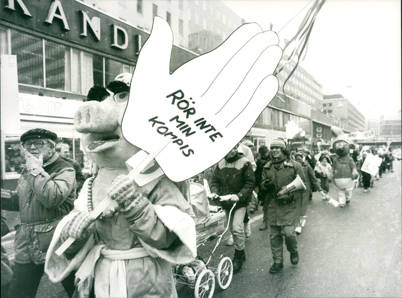 Stockholm demonstration - Vintage Photograph