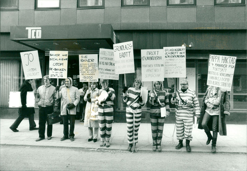 Demonstration in Stockholm - Vintage Photograph