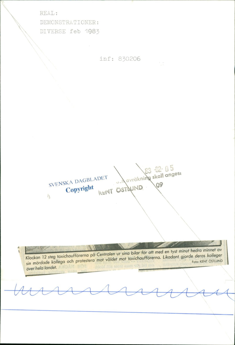 February demonstrations - Vintage Photograph