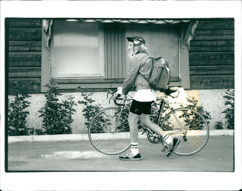 Cycling - Vintage Photograph