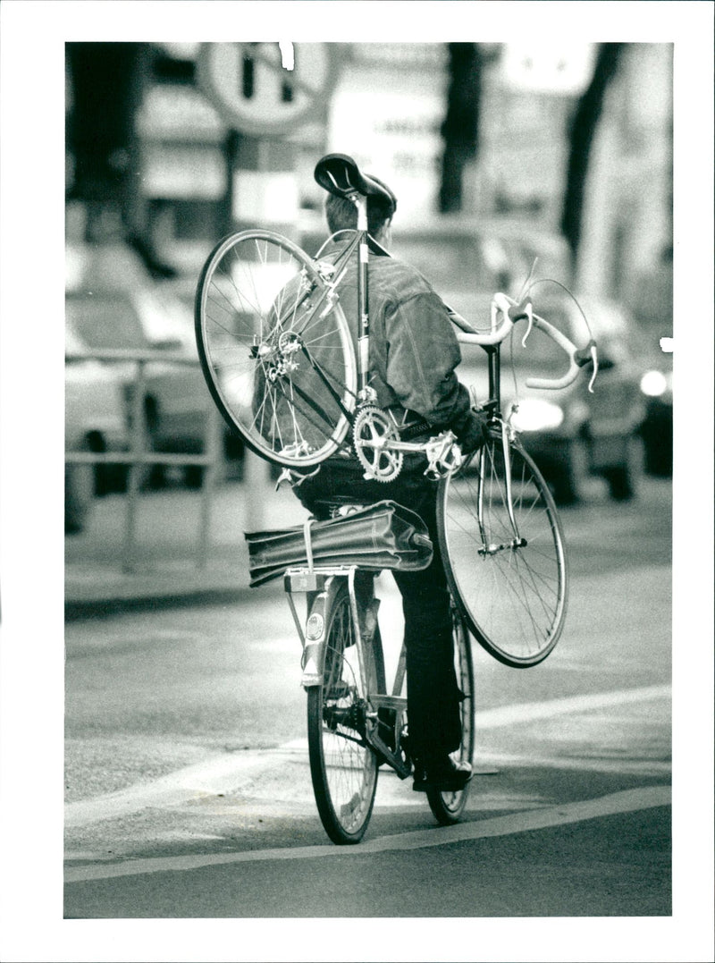 Cycling - Vintage Photograph