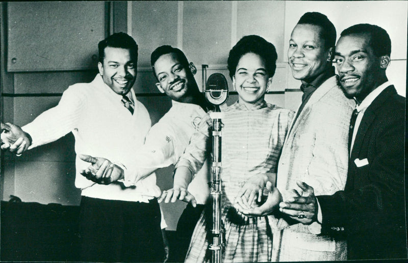 Vocal group The Platters - Vintage Photograph