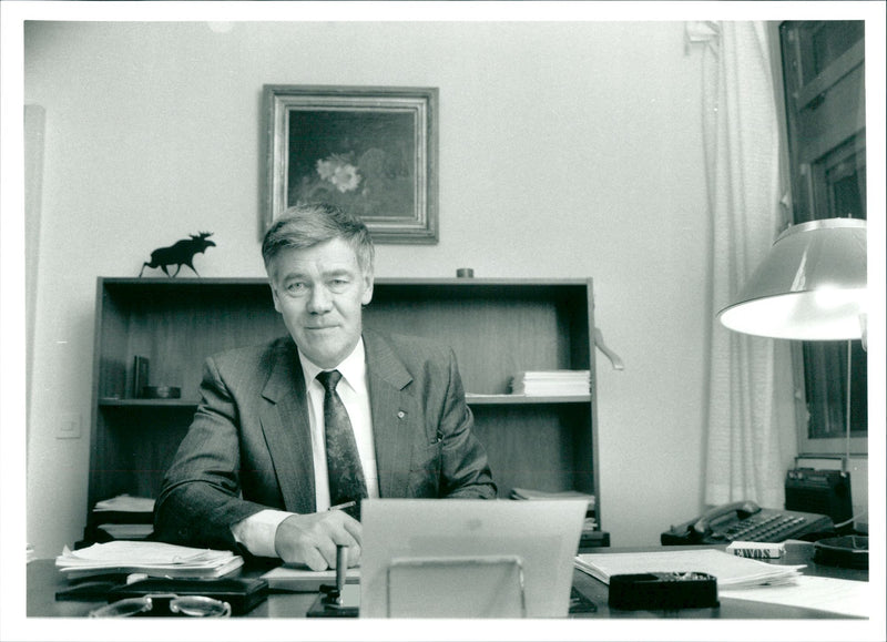 Karl Erik Olsson, politician - Vintage Photograph