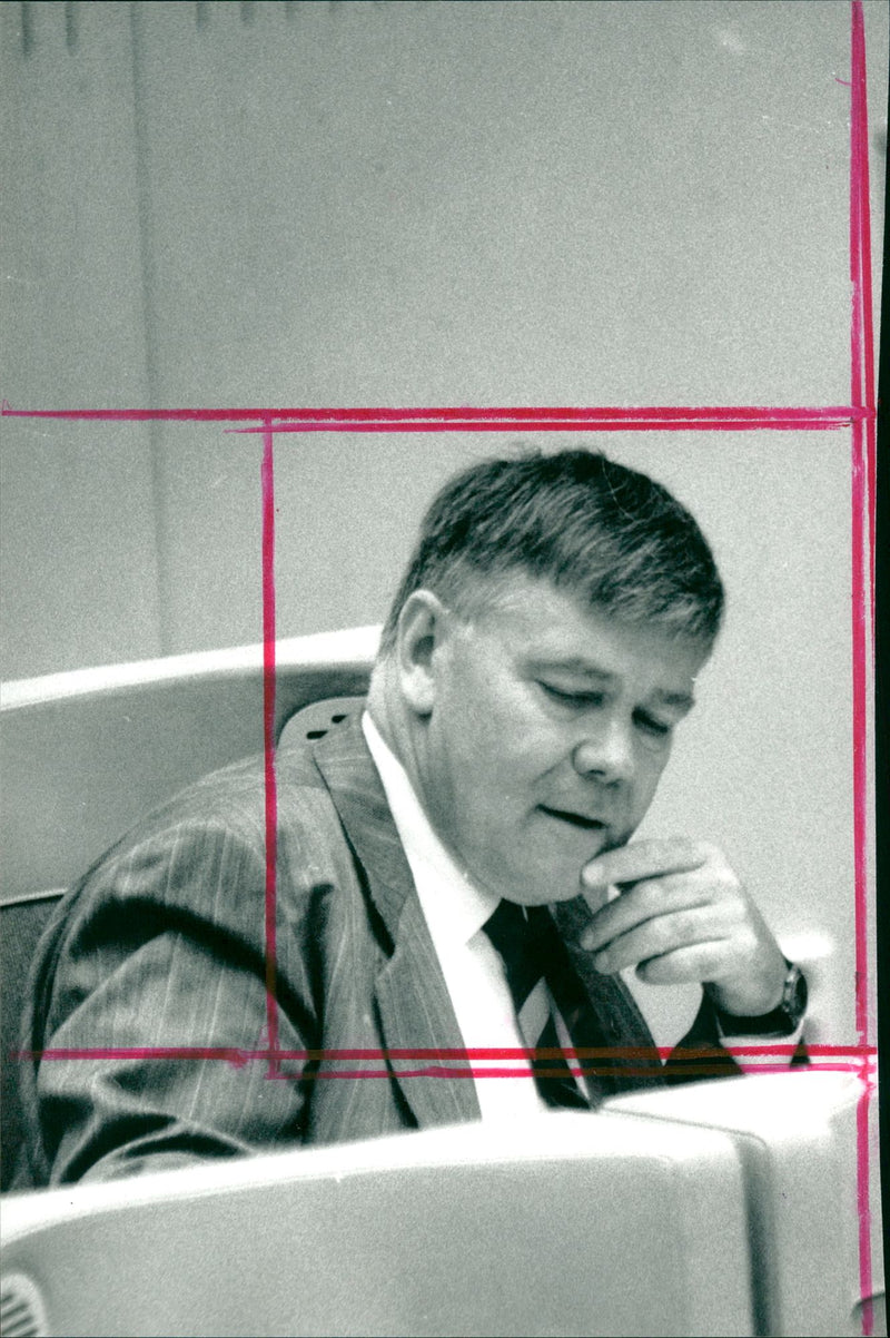 Karl Erik Olsson, politician - Vintage Photograph