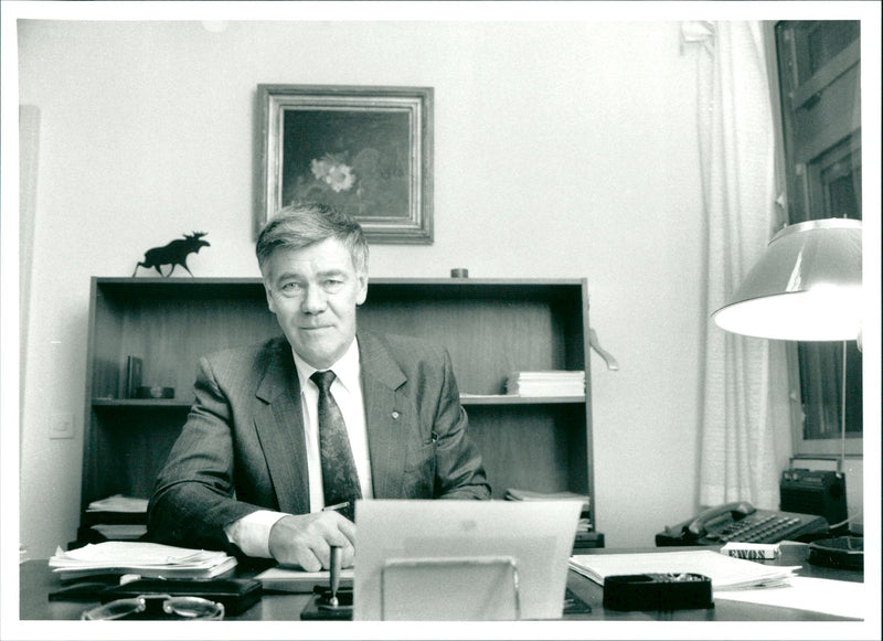 Karl Erik Olsson, politician - Vintage Photograph