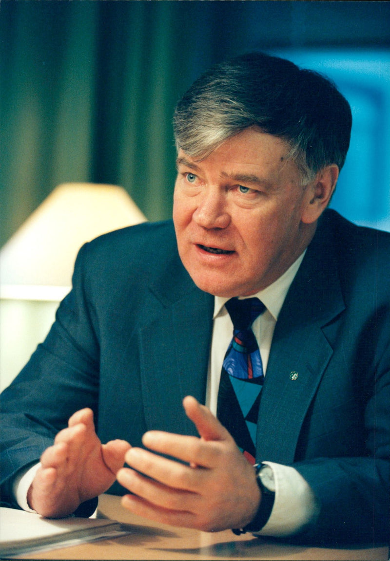 Karl Erik Olsson, politician - Vintage Photograph