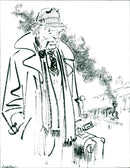 Swedish writer Jan-Olof "Jolo" Olsson - Vintage Photograph