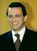 Mesut Yilmaz, Turkish politician - Vintage Photograph