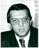 Mesut Yilmaz, Turkish politician - Vintage Photograph