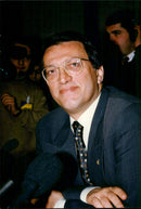 Mesut Yilmaz, Turkish politician, leader of Turkey's Motherland Party - Vintage Photograph