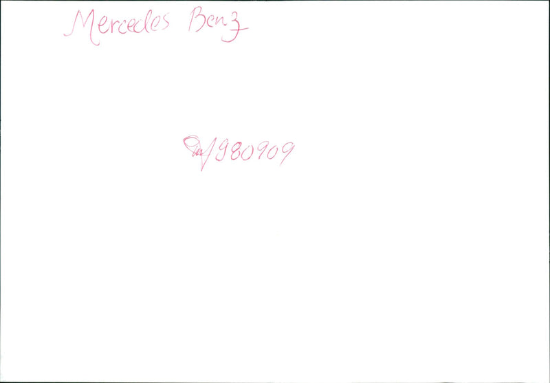 Mercedes-Benz - Vintage Photograph