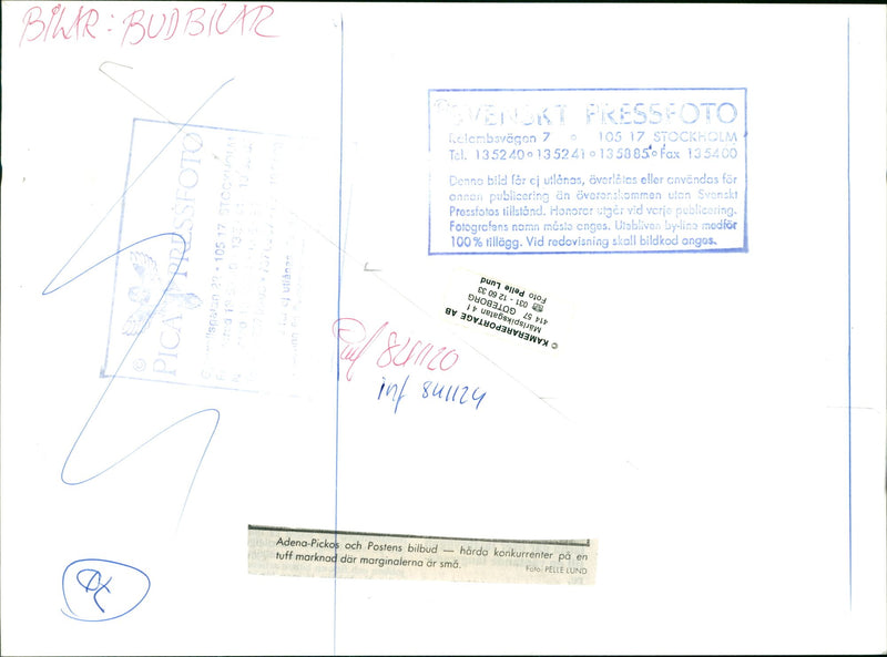 Delivery cars - Vintage Photograph