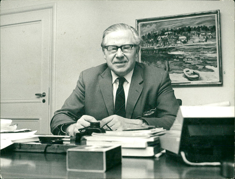 Politician Gunnar Strang - Vintage Photograph