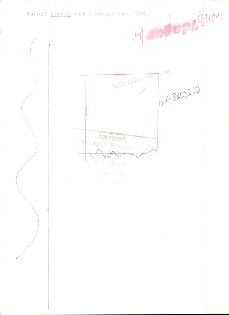 Politician Gunnar Strang - Vintage Photograph