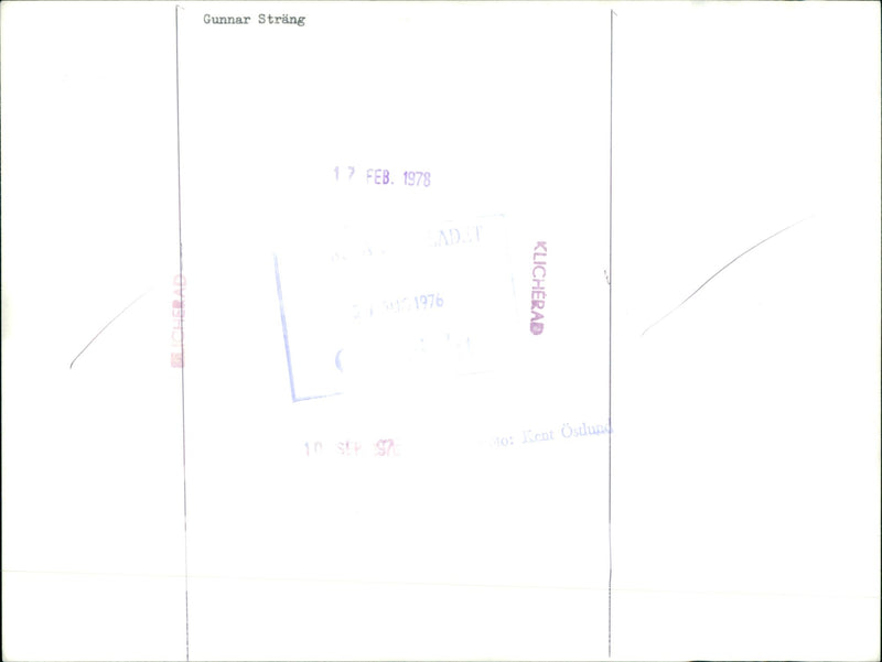 Politician Gunnar Strang - Vintage Photograph