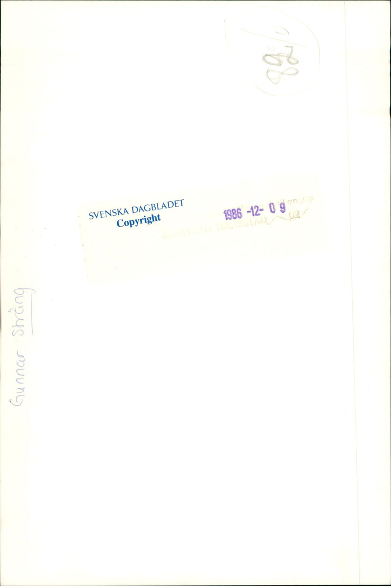 Politician Gunnar Strang - Vintage Photograph