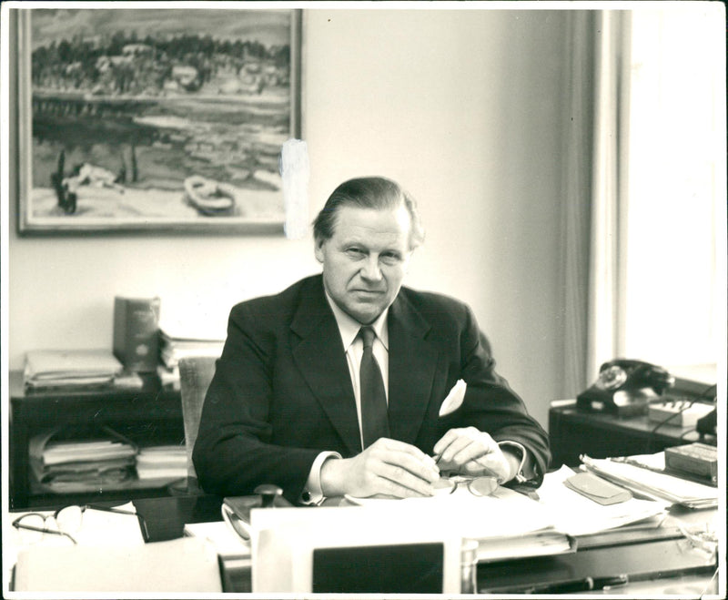 Politician Gunnar Strang - Vintage Photograph