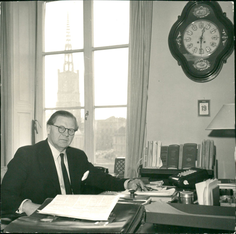 Politician Gunnar Strang - Vintage Photograph