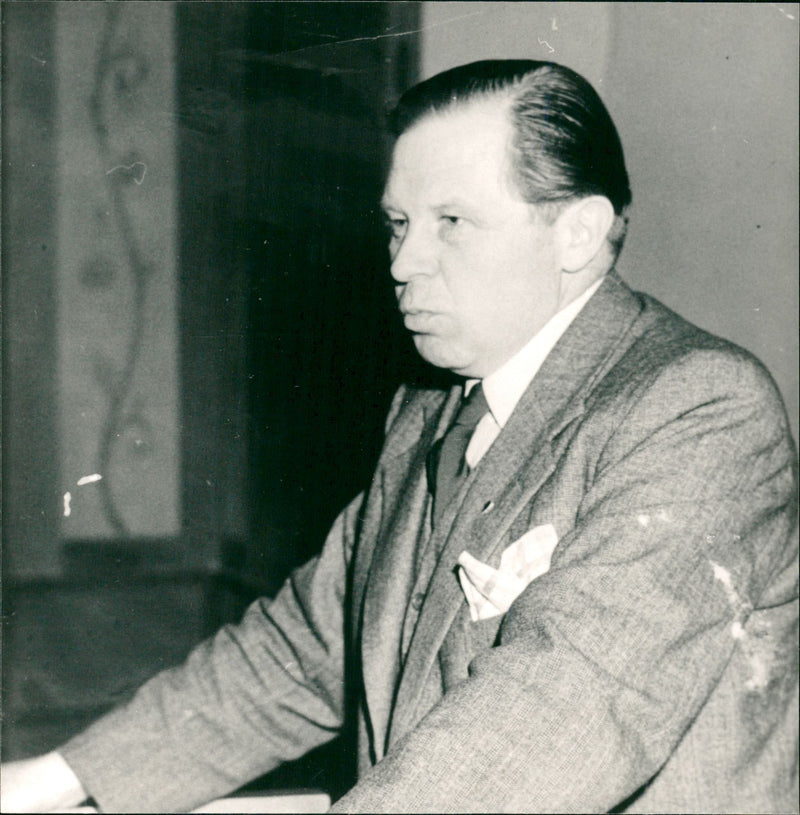 Politician Gunnar Strang - Vintage Photograph