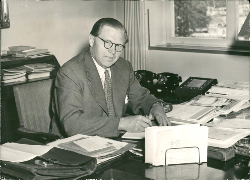 Politician Gunnar Strang - Vintage Photograph