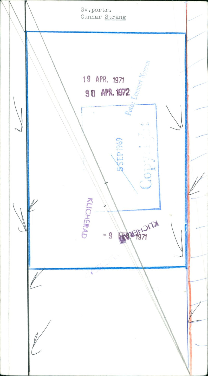 Politician Gunnar Strang - Vintage Photograph