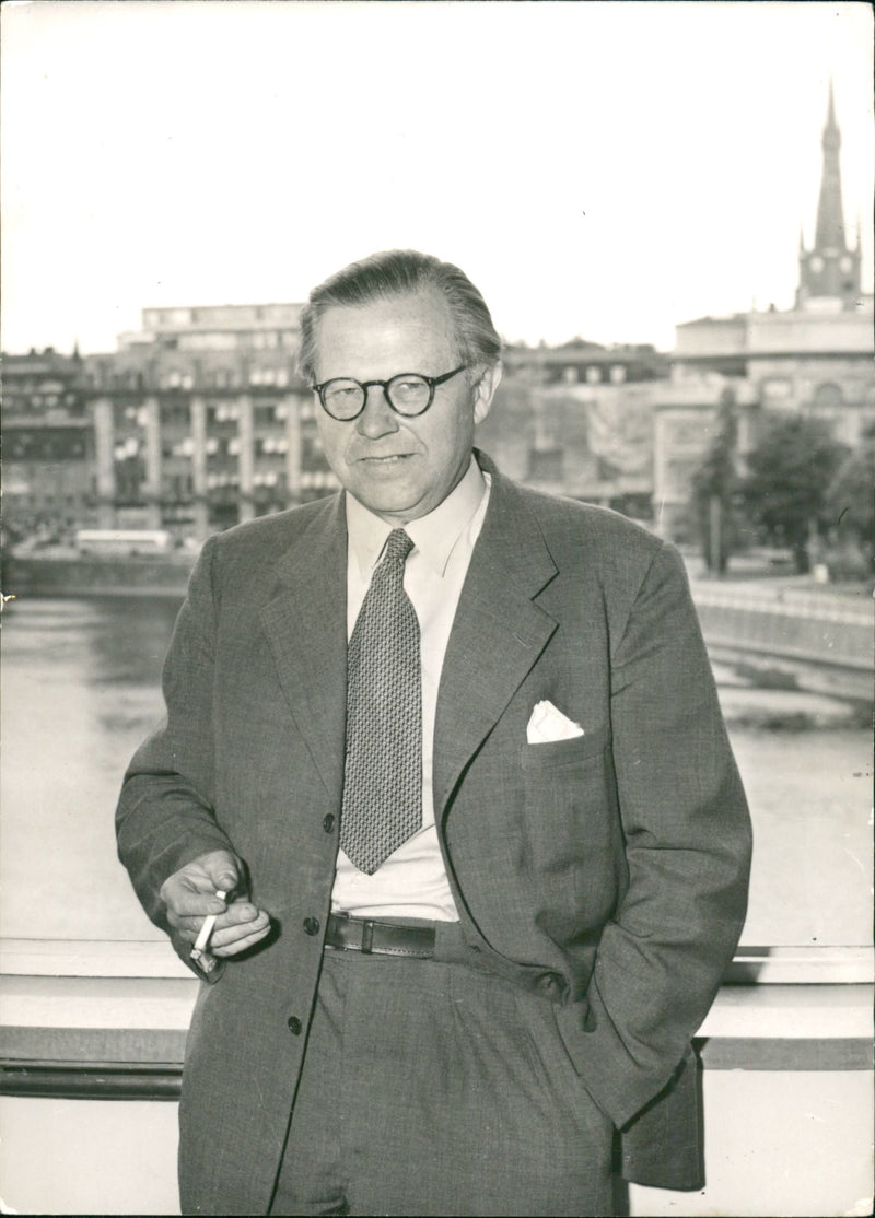 Politician Gunnar Strang - Vintage Photograph