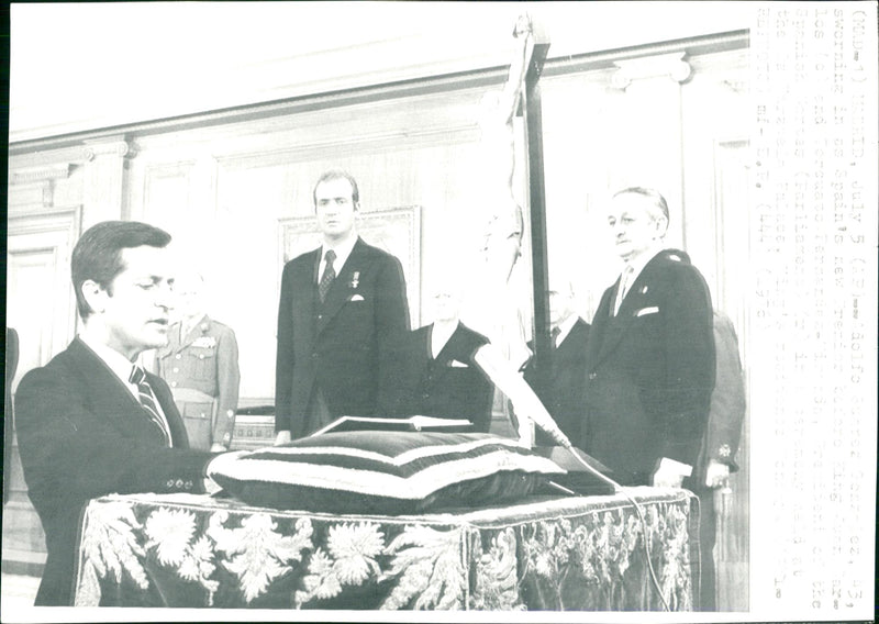 Adolfo Suárez, Spanish politician - Vintage Photograph