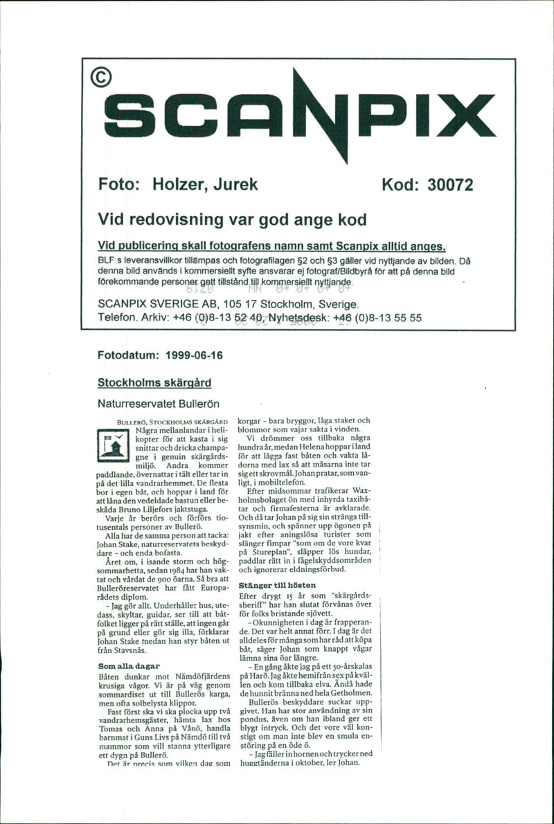 Stockholm archipelago - Nature reserve Bullerön - Vintage Photograph