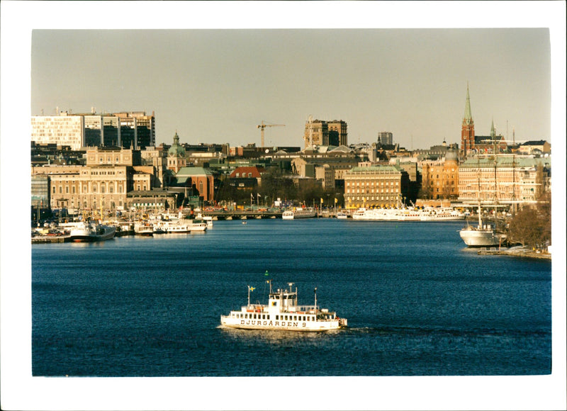 VIEW FROM SOUTH TO STOCKHOLMS CITY - Vintage Photograph