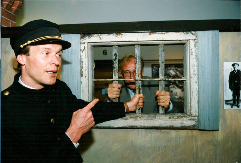 Lasse Strömstedt at Prison museum - Vintage Photograph