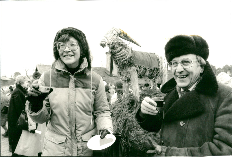 Skansens Christmas Market - Vintage Photograph