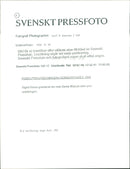 Nobel Prize Award Ceremony. Sigrid Nama congratulates her husband Derek Walcott after the award - Vintage Photograph