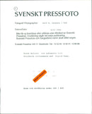 Nobel laureate in literature Derek Walcott, with his wife Sigrid Nama at Arlanda - Vintage Photograph