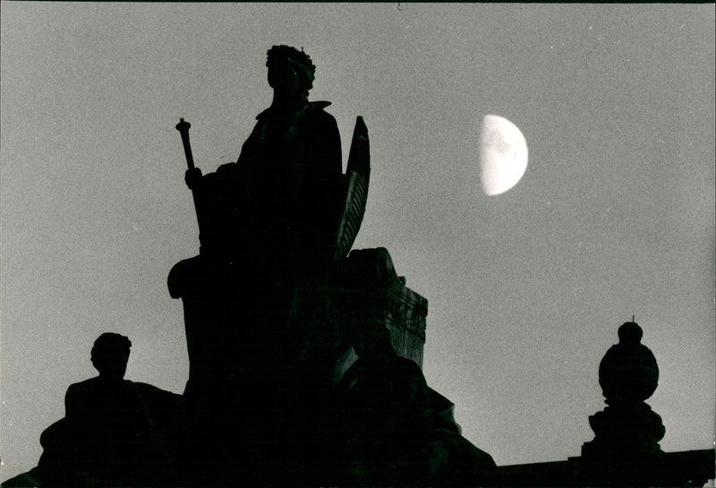 Nightlife in Stockholm. - Vintage Photograph