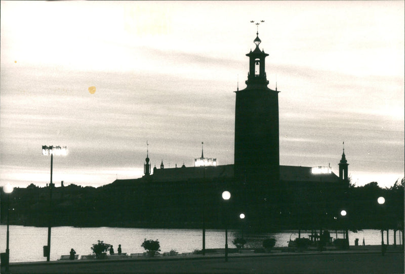 Nightlife in Stockholm. - Vintage Photograph