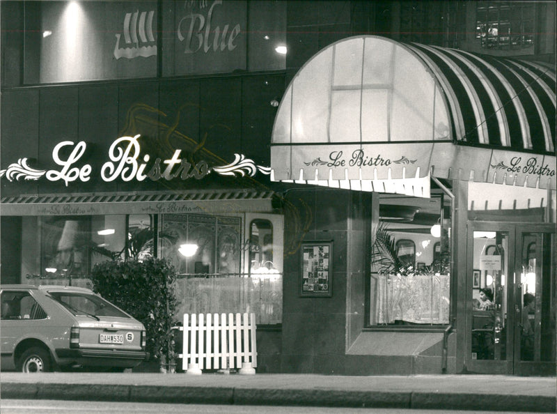 Nightlife in Stockholm. - Vintage Photograph