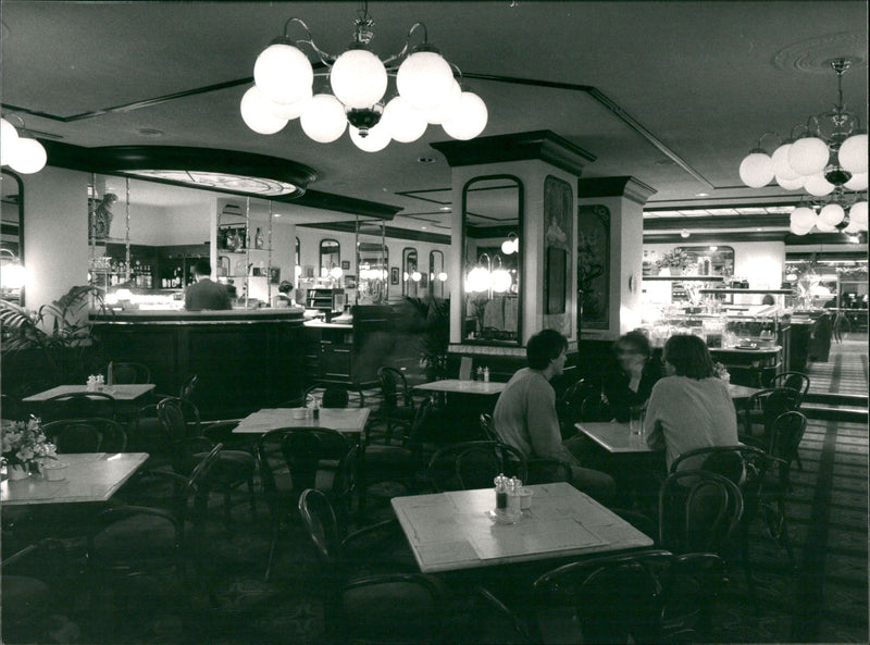 Nightlife in Stockholm. - Vintage Photograph